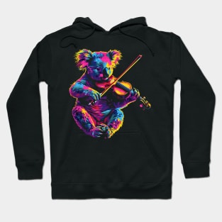 Koala Playing Violin Hoodie